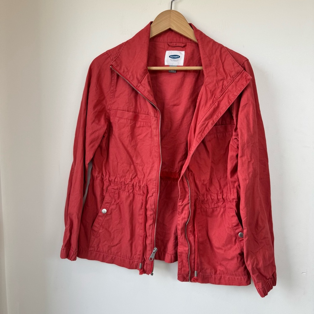 Old Navy Women's Red Utility Jacket